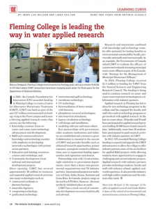 Fleming College is leading the way in water applied research